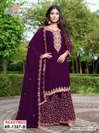 Ramsha R 1387 Nx Georgette Ready Made Salwar Suits