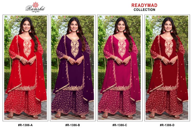 Ramsha R 1386 Nx Georgette Ready Made Salwar Suits