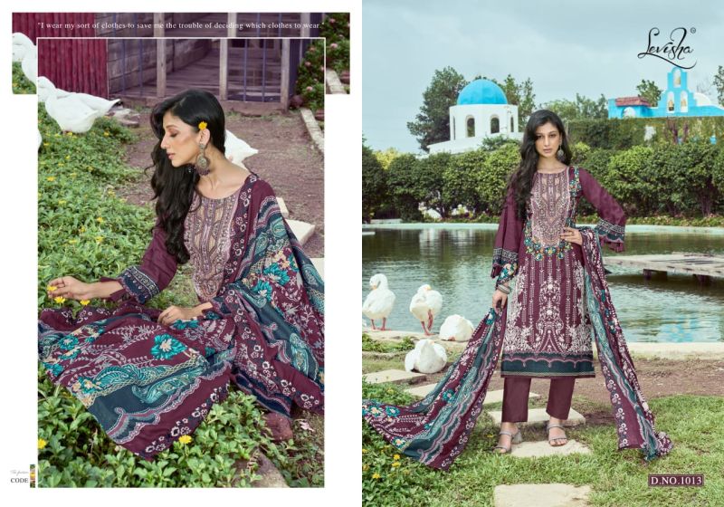 Levisha Mashakali Cambric Lawn Cotton Printed Dress Material