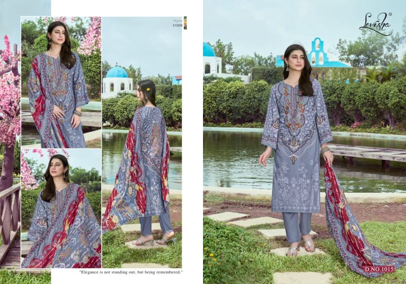 Levisha Mashakali Cambric Lawn Cotton Printed Dress Material