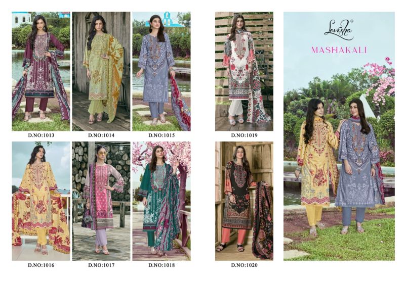 Levisha Mashakali Cambric Lawn Cotton Printed Dress Material