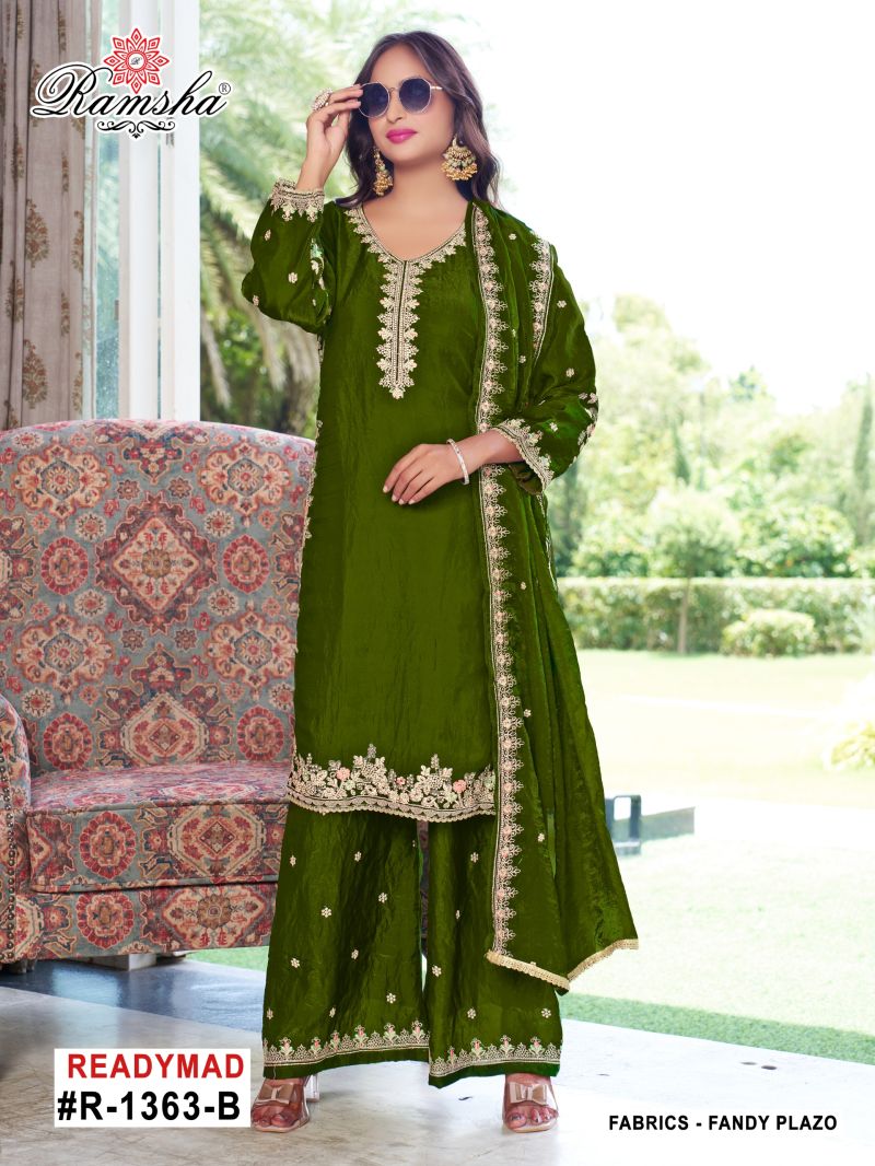 Ramsha R 1363 Nx Fandy Ready Made Salwar Suits