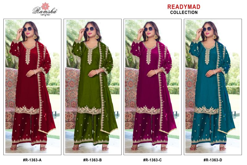 Ramsha R 1363 Nx Fandy Ready Made Salwar Suits
