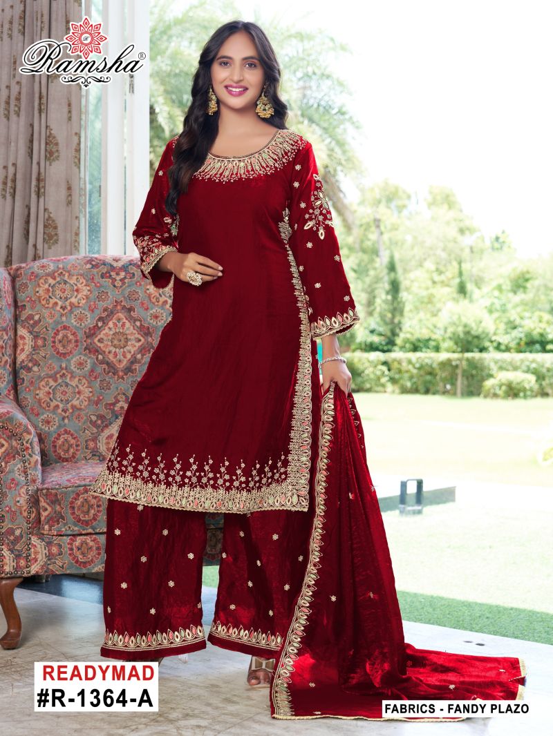 Ramsha R 1364 Nx Fandy Ready Made Salwar Suits