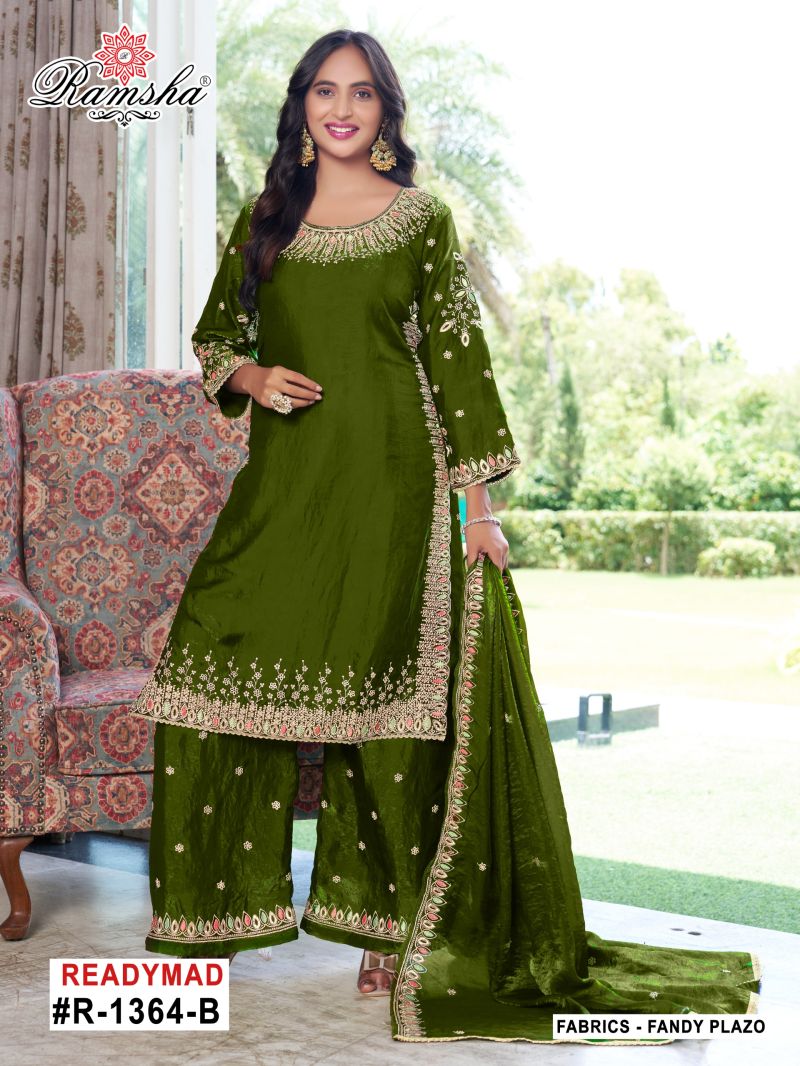 Ramsha R 1364 Nx Fandy Ready Made Salwar Suits
