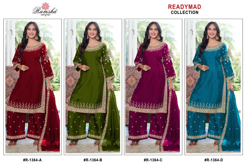 Ramsha R 1364 Nx Fandy Ready Made Salwar Suits
