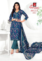 Ganpati Bella Vol 8 Readymade Cotton Printed Kurti Pant With Dupatta Collection