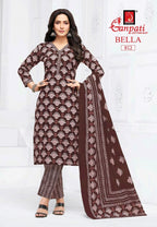 Ganpati Bella Vol 8 Readymade Cotton Printed Kurti Pant With Dupatta Collection