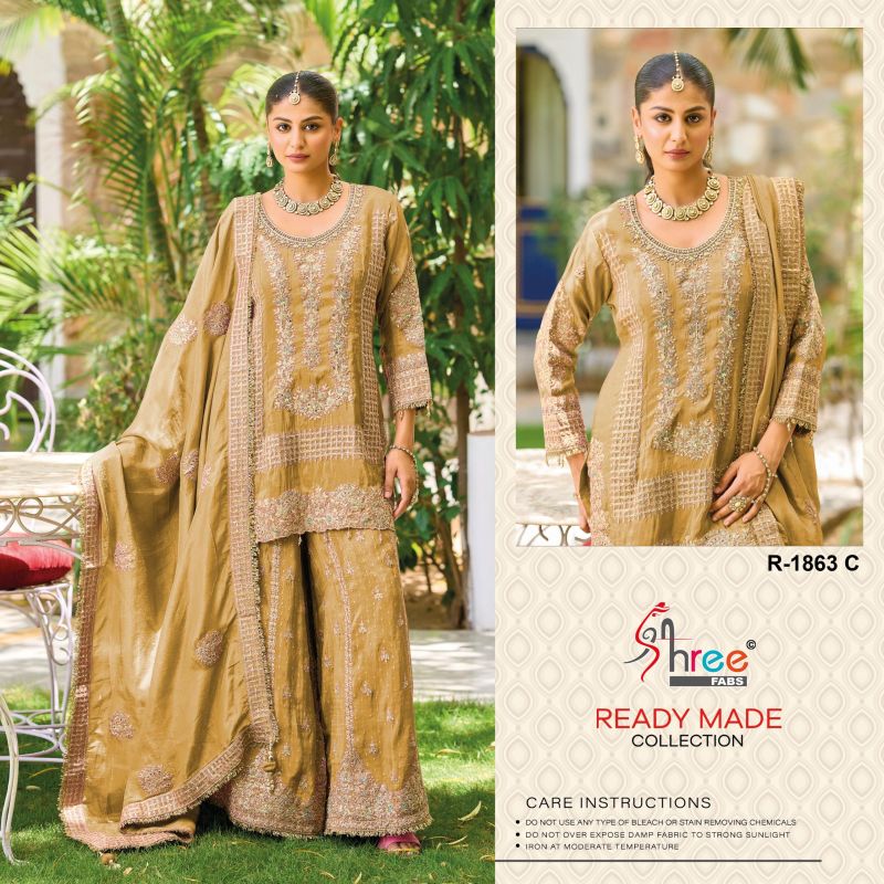 Shree R 1863 A To D Ready Made Pakistani Salwar Kameez