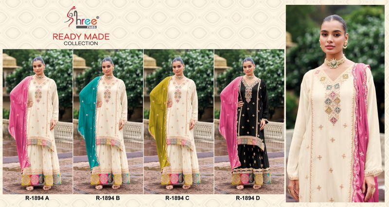 Shree R 1894 A To D Ready Made Pakistani Salwar Kameez