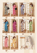 Mayur Kalki Vol 2 Rayon Printed Casual Wear Cord Set Collection