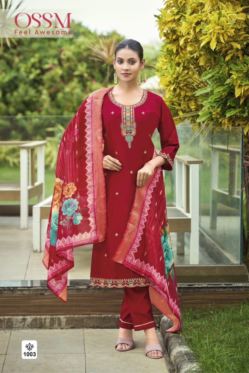 Ossm Meher Viscose Roman Silk Readymade Collection