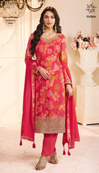 Vinay Kuleesh Roop Embroidery Chinon With Digital Print Suit
