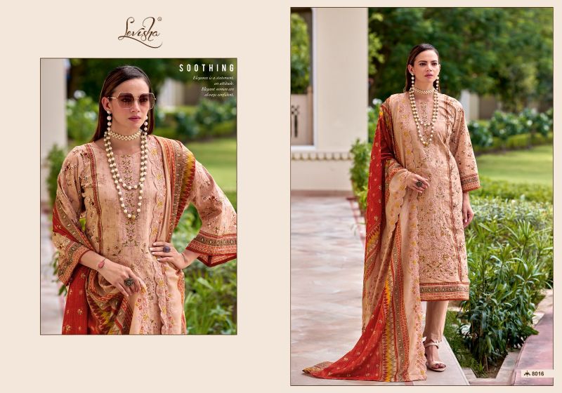 Levisha Madhubala Vol 8 Lawn Cotton Printed Dress Material Collection