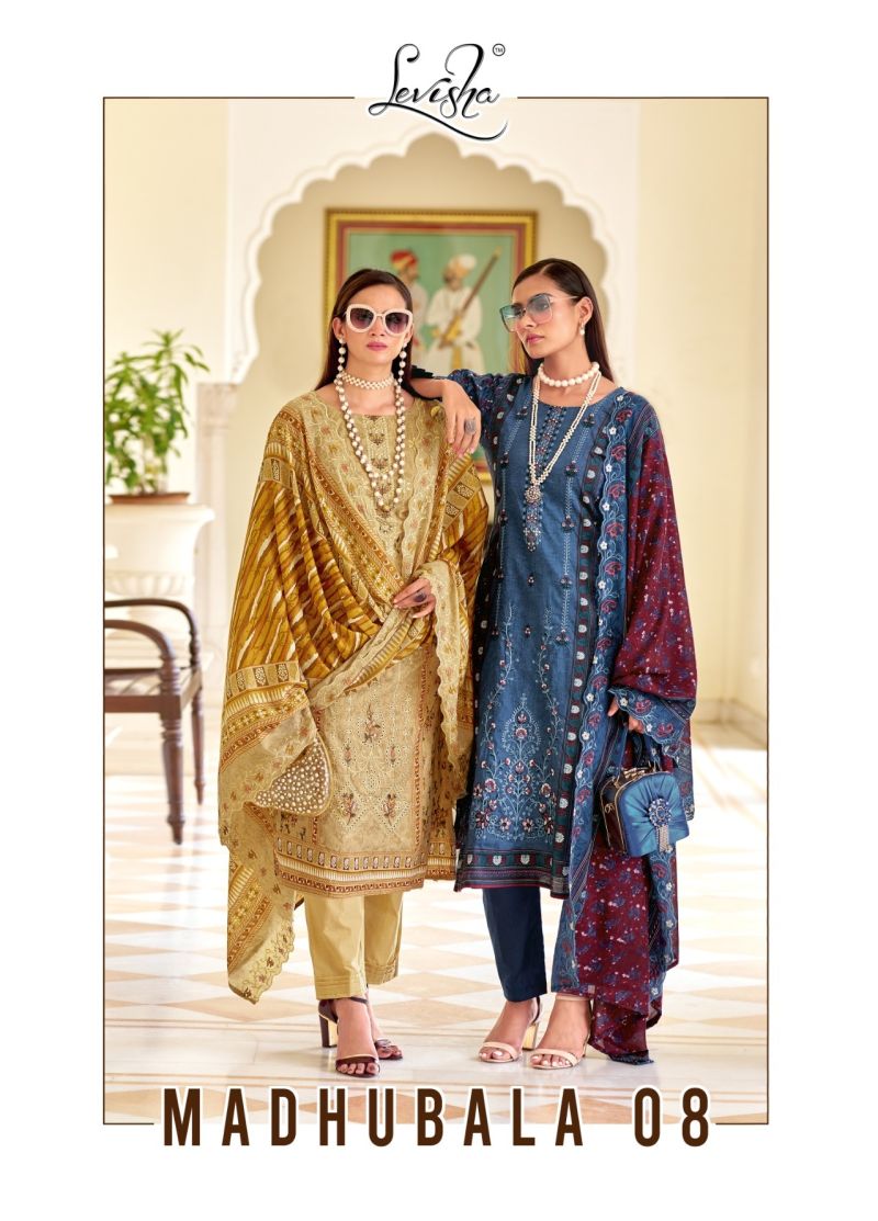 Levisha Madhubala Vol 8 Lawn Cotton Printed Dress Material Collection