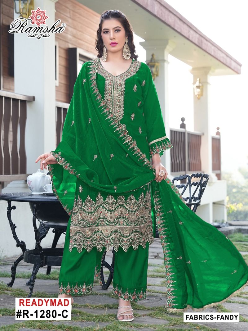 Ramsha R 1280 A To D Ready Made Salwar Suits Collection