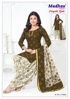 Madhav Punjabi Kudi Vol 19 Cotton Ptinted Ready Made Patiyala Dress
