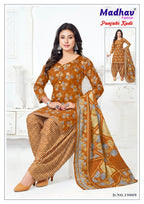 Madhav Punjabi Kudi Vol 19 Cotton Ptinted Ready Made Patiyala Dress