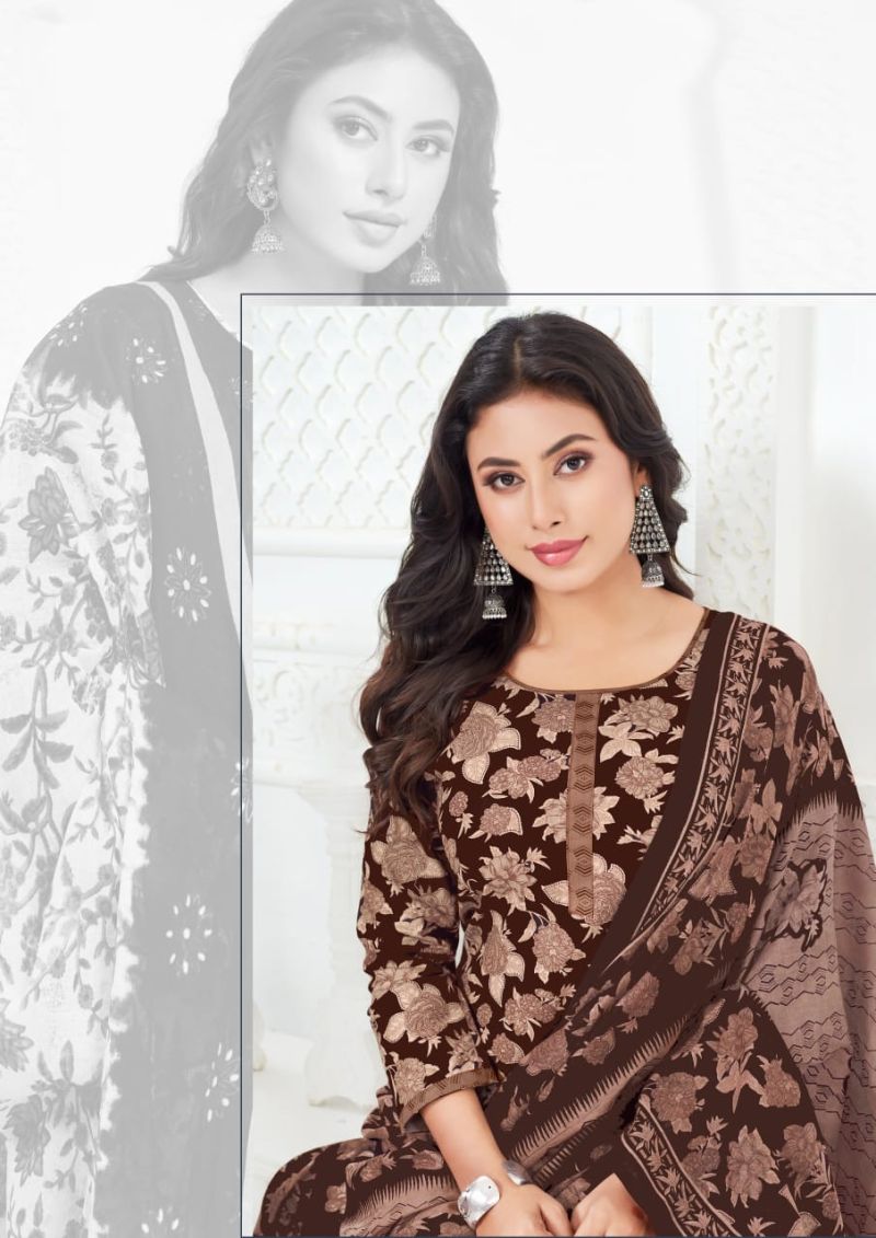 Madhav Punjabi Kudi Vol 19 Cotton Ptinted Ready Made Patiyala Dress