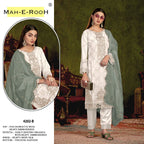 Mah E Rooh 4202 A To D Georgette Embriodered Suits Collection