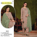 Mah E Rooh 4202 A To D Georgette Embriodered Suits Collection