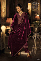 Kilory Noor E Dariya Velvet Embroidered Salwar Suit Collection
