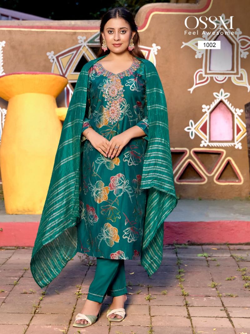 Ossm Muskan Vol 9 Vertican Discharge Printed Readymade Collection