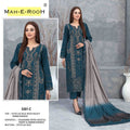 Mah E Rooh 5201 A To D Vetican Silk With Embrioderd Suits