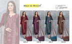 Mah E Rooh 5201 A To D Vetican Silk With Embrioderd Suits
