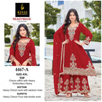 Khas 4467 Chinon Silk Beautiful Ready Made Suit Collection