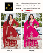 Khas 4467 Chinon Silk Beautiful Ready Made Suit Collection