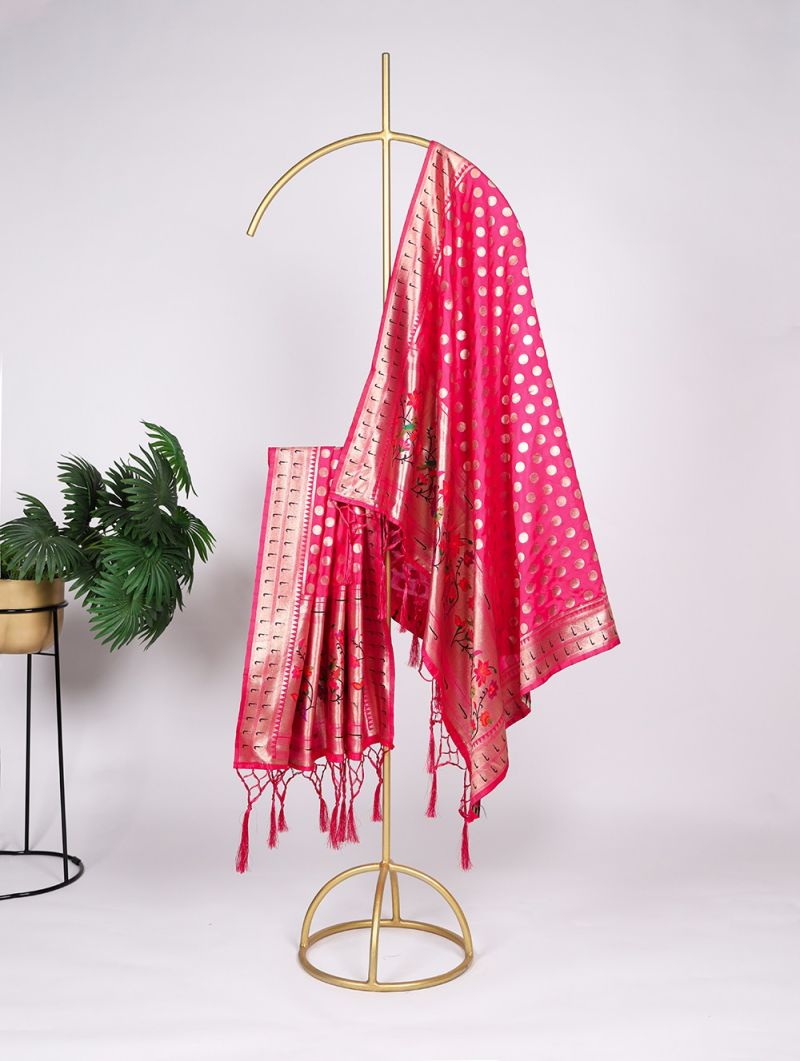 Nnk 4003 Jacquard Paithani Dupatta Collection