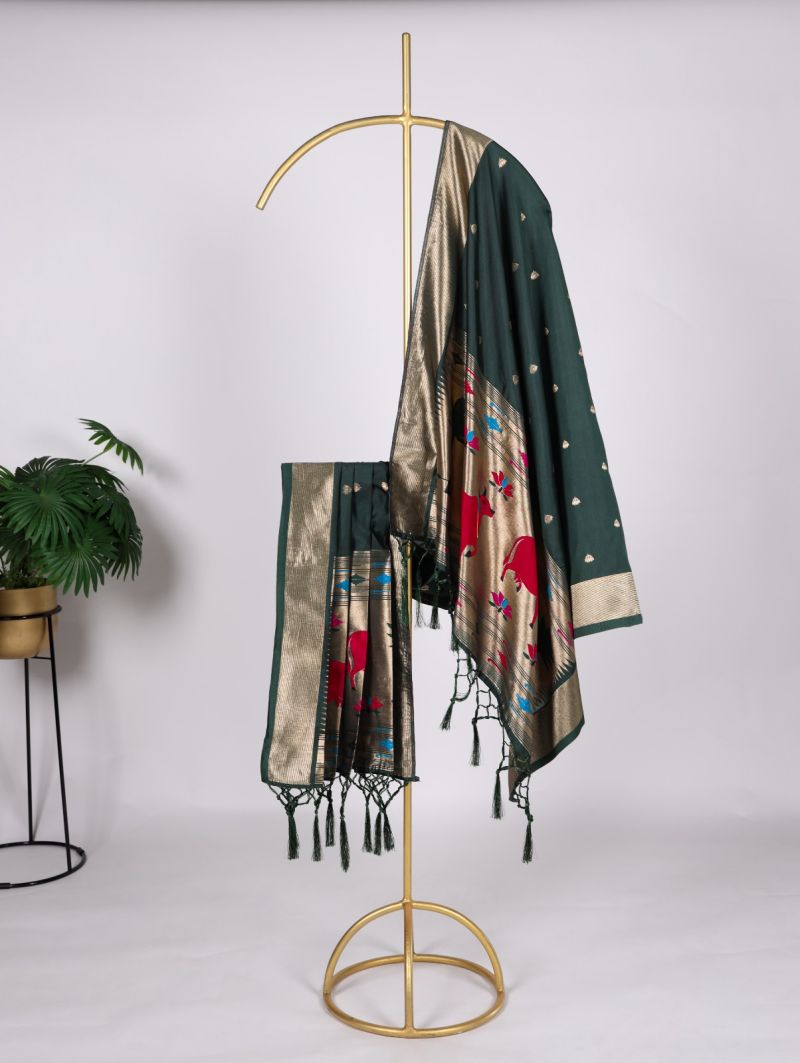 Nnk 4003 Jacquard Paithani Dupatta Collection