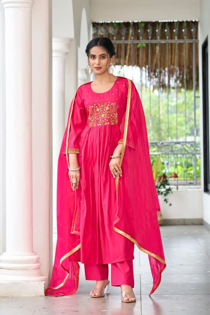 Ossm Gulzar Viscose Roman Silk Readymade Collection