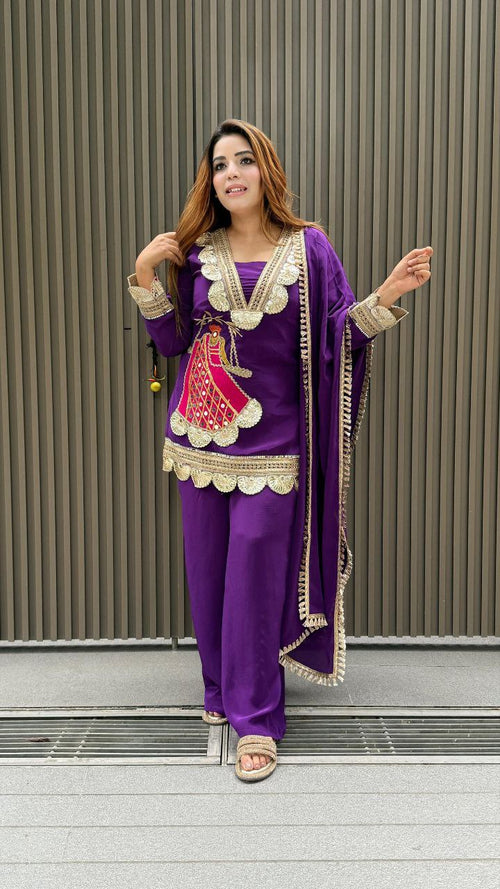 Bt 7118 Beautiful Readymade Party Wear Top And Sharara Collection