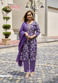 Ossm Sanvari Vetican Embroidery Work Kurti Pant And Dupatta
