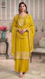 Vinay Kuleesh Jasleen Chinon Embroidered Designer Salwar Suits