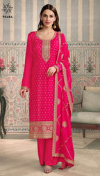 Vinay Kuleesh Jasleen Chinon Embroidered Designer Salwar Suits