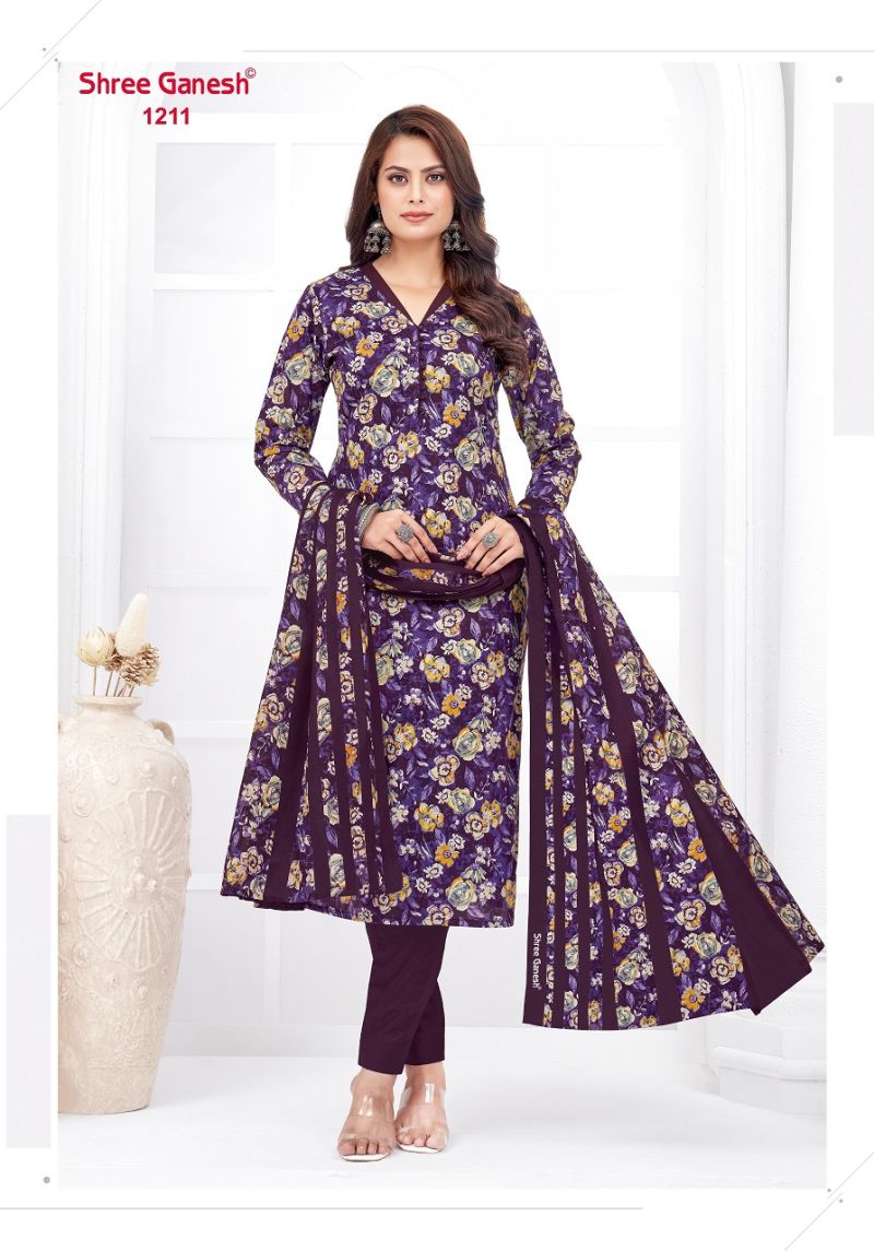 Shree Ganesh Parampara Vol 2 Pure Lawn Cotton Dress Material