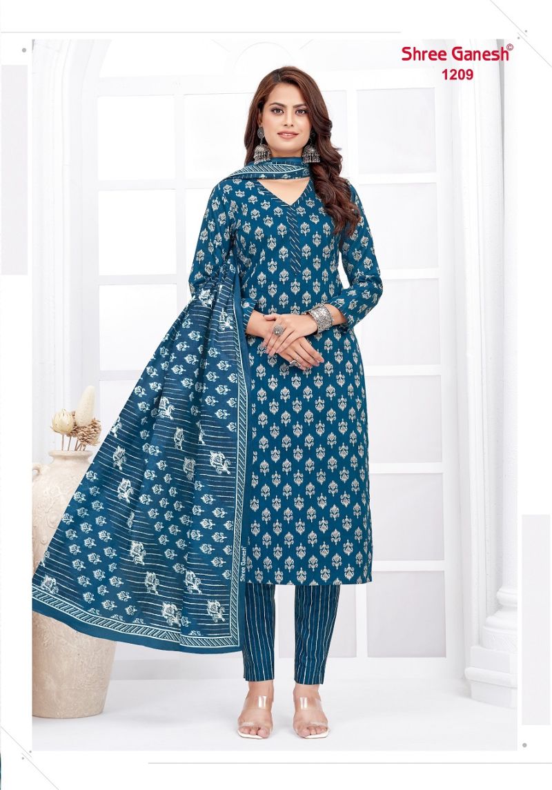 Shree Ganesh Parampara Vol 2 Pure Lawn Cotton Dress Material