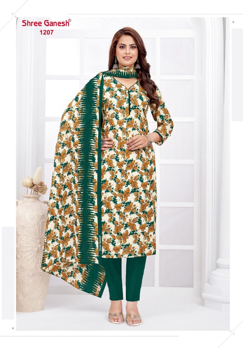 Shree Ganesh Parampara Vol 2 Pure Lawn Cotton Dress Material