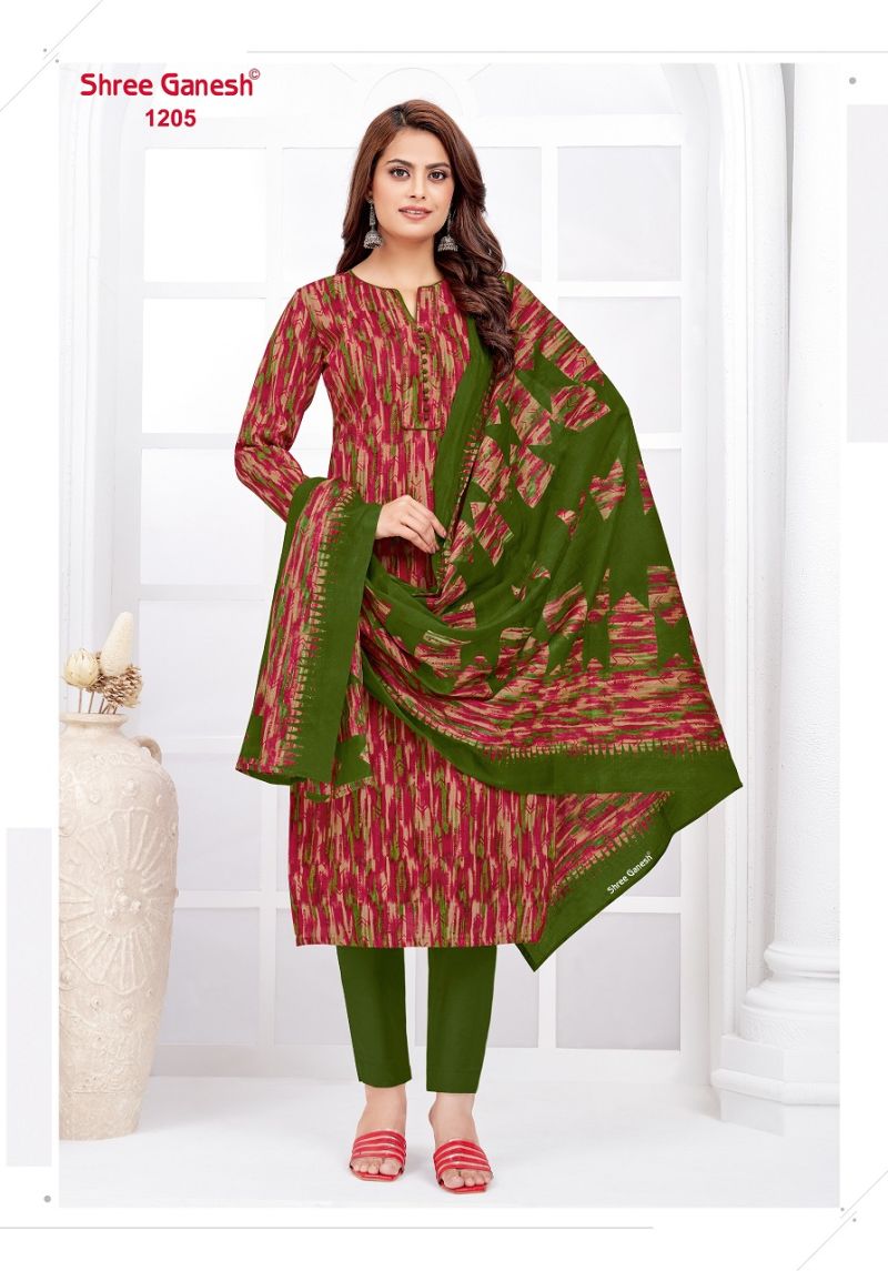 Shree Ganesh Parampara Vol 2 Pure Lawn Cotton Dress Material