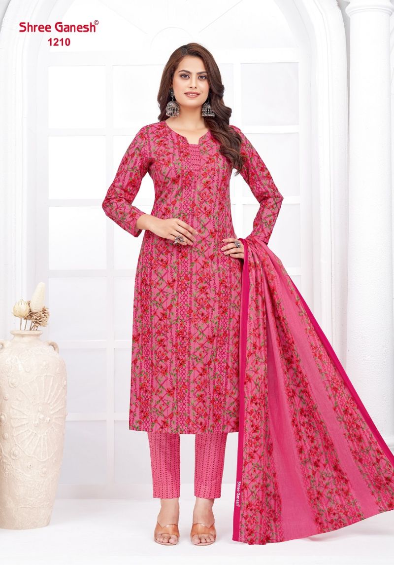 Shree Ganesh Parampara Vol 2 Pure Lawn Cotton Dress Material