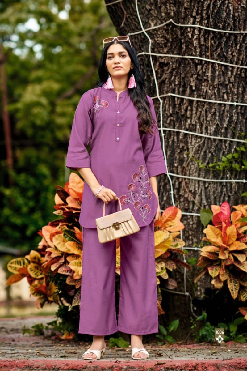 Ossm Glamour Vol 2 Berlin Silk Embroidery Co Ord Set Collection