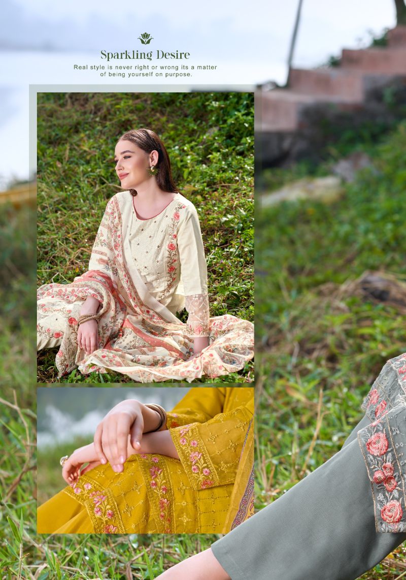 Alok Yasmeen Viscose Silk Pakistani Dress Material Collection