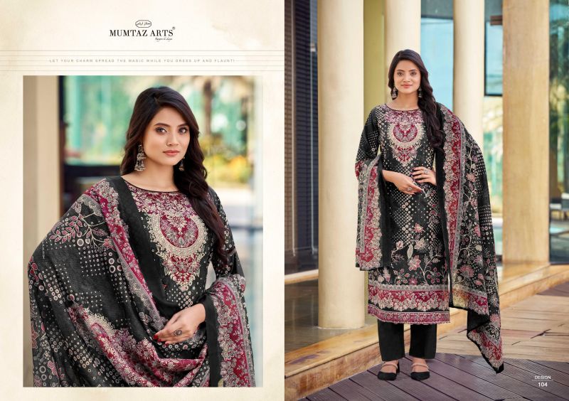 Mumtaz Veda Jam Satin Digital Prints Dress Material Collection