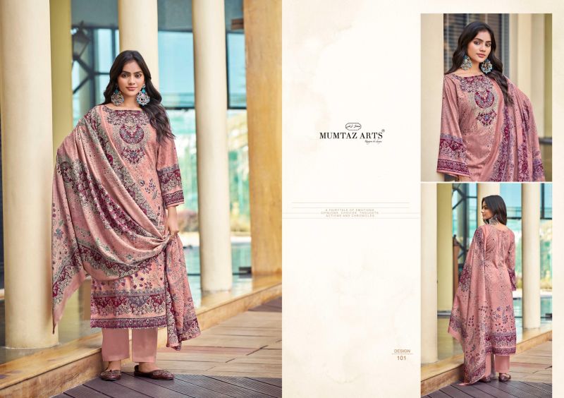 Mumtaz Veda Jam Satin Digital Prints Dress Material Collection