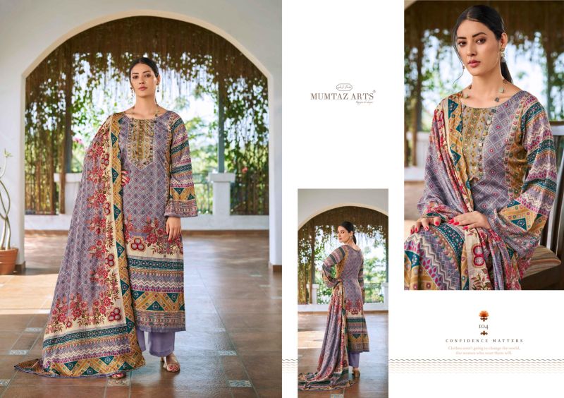 Mumtaz Zareen Jam Satin Digital Print Designer Dress Material