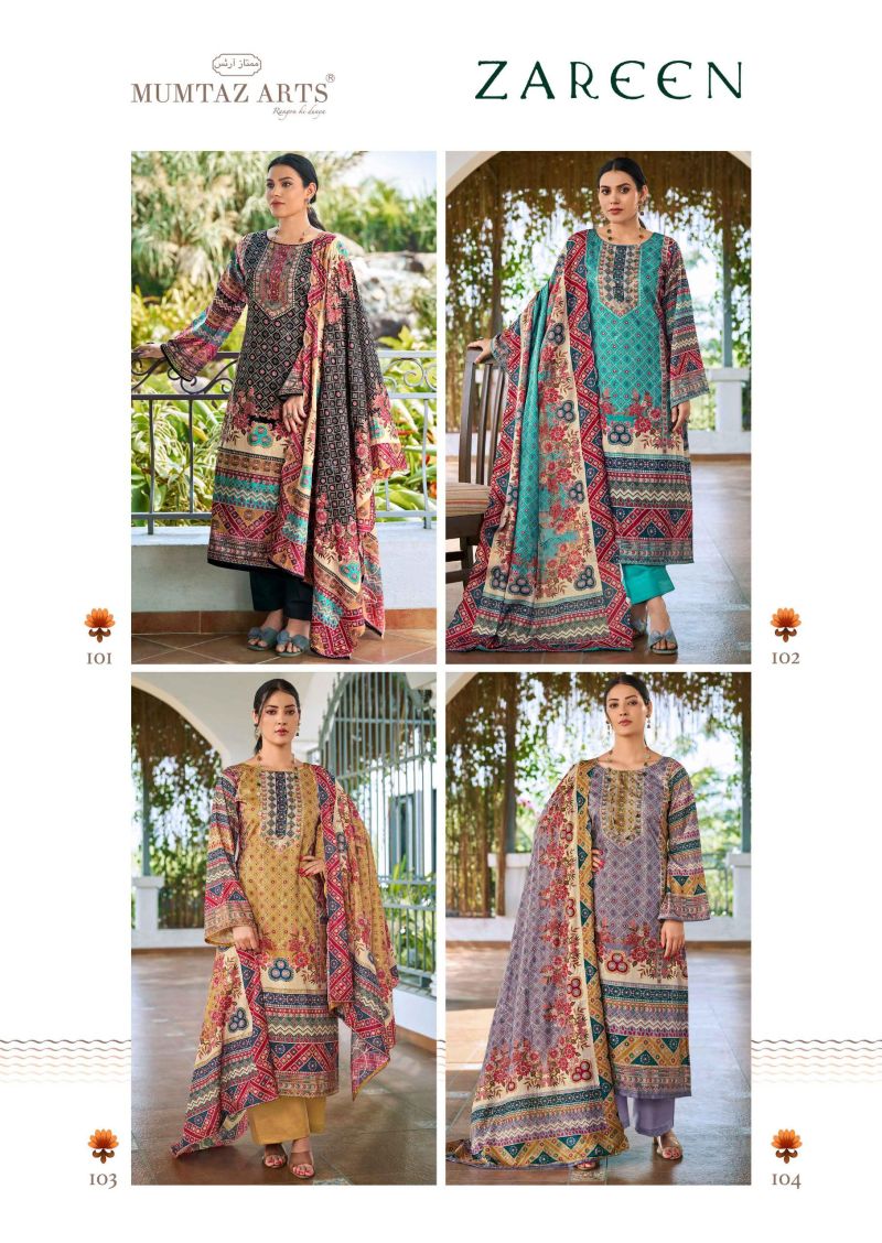 Mumtaz Zareen Jam Satin Digital Print Designer Dress Material