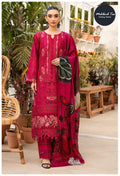 Mehboob Tex 1716 A Lawn Dupatta Cotton Embroidery Salwar Suits